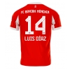 Bayern Munich Luis Diaz #14 Hjemmedrakt 2025-26 Kortermet